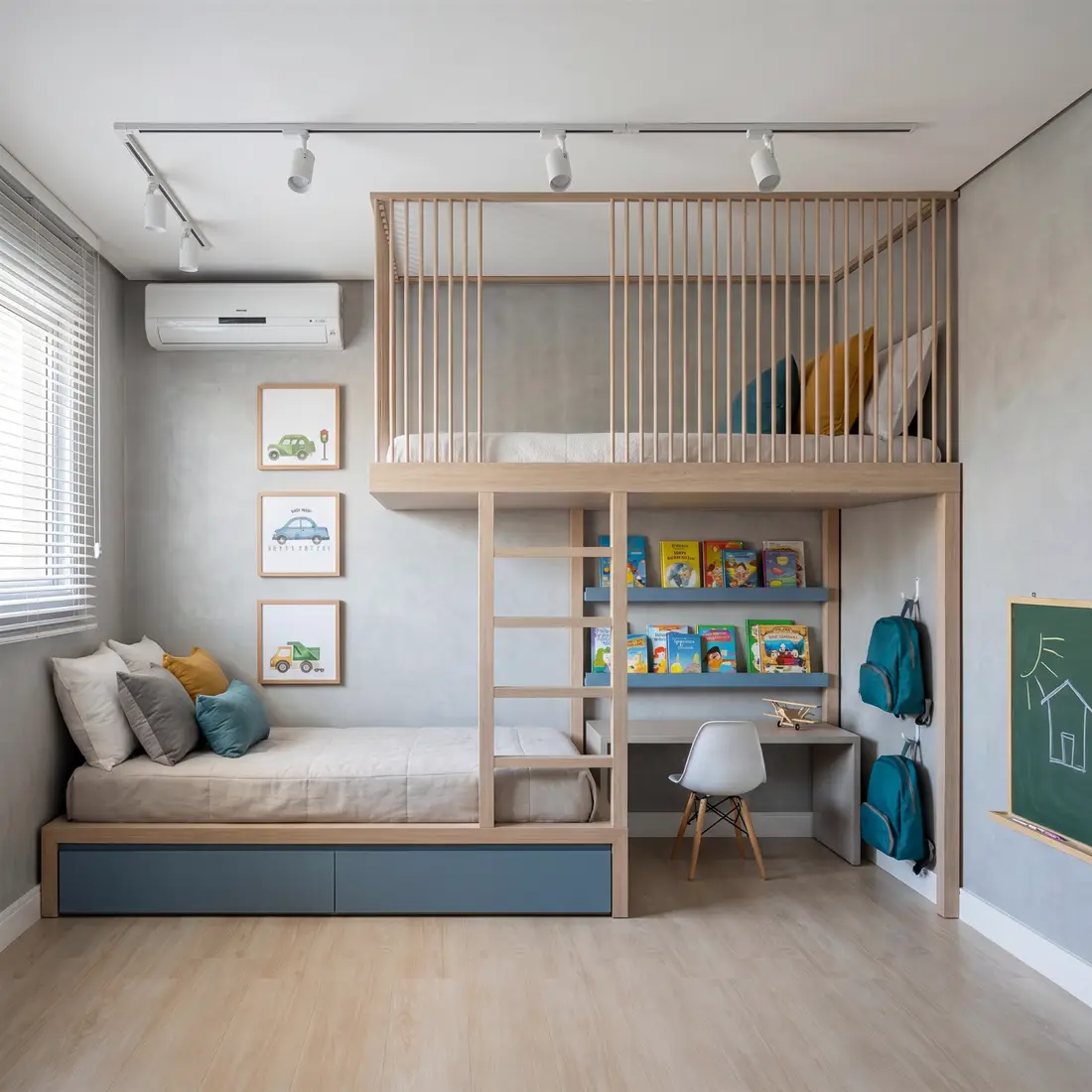 Render dirigido com IA — Quarto Kids
